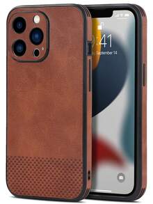 1 Pc Luxury Retro Cowhide Pu Faux Leather Business Phone Case Compatible With Iphone 17 Air 16 15 14 13 12 11 Pro Max Plus X Xs Xr 8 7 Soft Back Cover Unisex,Fall Decor,Christmas Decorations Boys Backpack, Halloween, Backpack School. Clear Backpack, School, Halloween Costume. - Multicolor - View 7