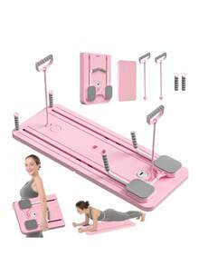 4 In 1 Ab Board Foldable Design Core Strengthener Pilates Slant Board Non Slip Mat Full Body Workout Home Gym Equipment Compact Storage Solution