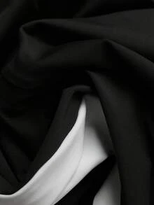 Chiquease Women's Autumn/Winter Outdoor Ski Wear, Black Contrast Color Flared Leggings Skinny Jumpsuit Pants - Black - View 5