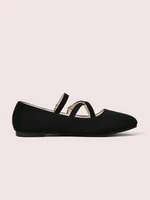 CUCCOO DOLLMOD Women's Casual Versatile Simple Flat Shoes - Black - View 10