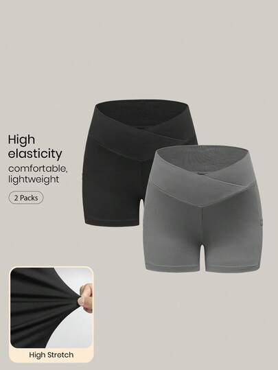 Modmama Maternity Solid Color Basic Leggings