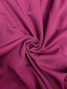 Chiquease Women's Elegant Daily Waist Cinched Suit Set - Burgundy - View 7