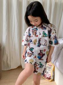 Dazy Kids Young Girls Fall Pajamas Easter - White - View 8