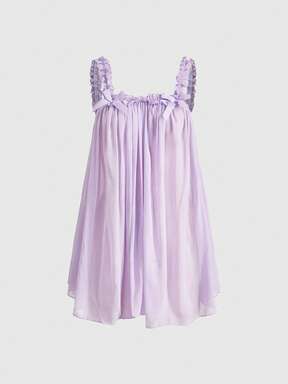 Kawaii Babydoll Pink Chiffon Perspective Sexy Set, School Sweet Girl