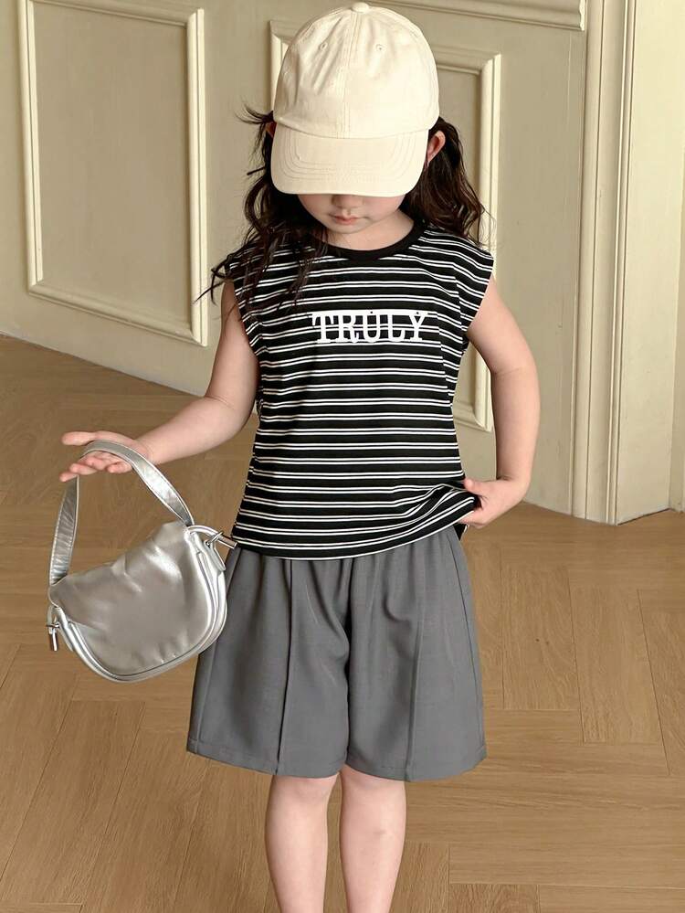 2pcs Young Girl Young Girl' Fall Outfit,Back To School Clothes