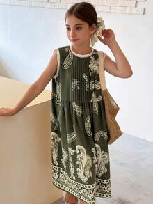 DAZY Tween Girls Fall Dress,Back To School Clothes - Green - View 3