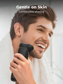 Teckwe Electric Razor For Men, 3 In 1 Electric Shaver Nose Hair Trimmer USBRechargeable Portable Razor 3D Floating Blade Battery Capacity 600mAh - Silver - View 3