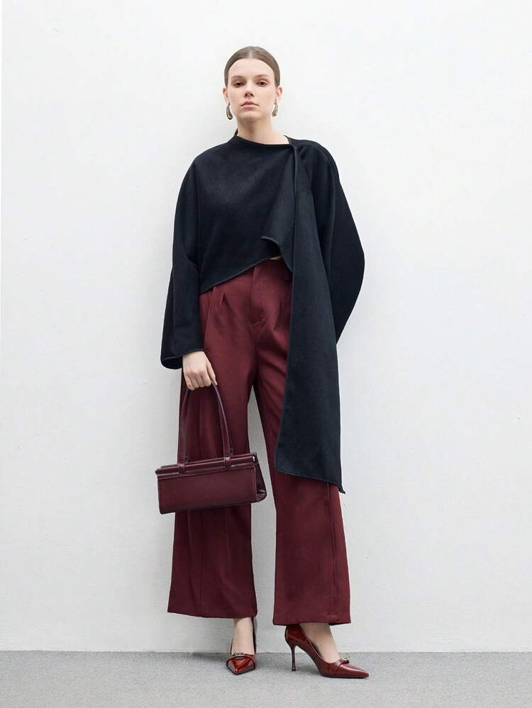 CUCCOO BIZCHIC 女性用 尖った先端 バックルストラップ ハイヒールパンプス、エレガントなビジネスファッション ワイン色特許革 スティレット、職場、フォーマルな機会、バレンタインデー、クリスマス、感謝祭に幅広く活躍