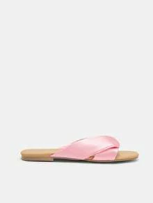 Women'S Comfortable Flat Sandals - Pink - View 5