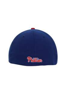 New Era Philadelphia Phillies 39THIRTY MLB Stretch Flex Fit Men's Hat Blue / Red - Blue - View 2