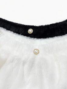 Franclia Pantalones cortos de mujer talla grande de nueva temporada de otoño/invierno de felpa de visón y lana, pantalones anchos de línea A, se pueden usar con botas de pelo, conjunto de pantalones cortos elegante y versátil