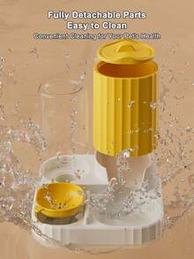 PETSIN 1个自动喂猫器，狗碗，宠物碗，猫碗二合一饮水器，猫碗，宠物用品 - 彩色 - 查看 8