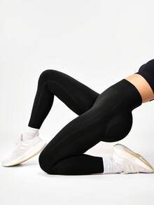 Easithlete Quần tập yoga liền mạch cho nữ có cạp chun mông bốn cặp - Nhiều màu - Xem 8