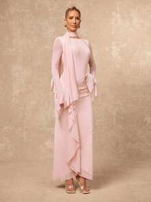 Lumalex Đầm suông tay xòe dài, cổ thuyền, chất liệu voan mỏng, xếp ly, eo bồng bềnh, thích hợp cho ngày Valentine đầu xuân, dành cho nữ giới. Đầm sang trọng, thích hợp cho năm mới, diện mạo mới, dự tiệc, dạ hội, tiệc tùng, tiệc chiêu đãi, tiệc kín đáo, tiệc tùng sang trọng, tiệc tùng ngày lễ, tiệc rave, lễ hội, đi chơi, kỳ nghỉ, tiệc ngoài trời, tiệc cưới, tiệc tùng mùa lễ hội, tiệc Al-Adha, tiệc năm mới, phong cách năm mới, đầm dự tiệc đầu xuân, đầm trang trọng đêm giao thừa, đầm thanh lịch dự tiệc. - Hồng - Xem 5