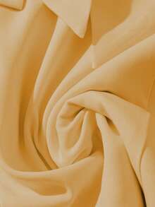 GlowEve Women's Elegant Solid Color Bow Decor Long Sleeve Dress, Autumn/Winter - Orange - View 5