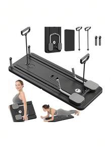 4 In 1 Ab Board Foldable Design Core Strengthener Pilates Slant Board Non Slip Mat Full Body Workout Home Gym Equipment Compact Storage Solution