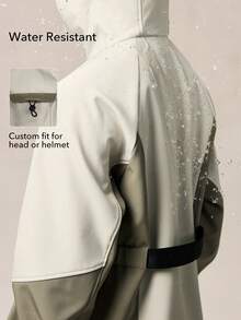 OutZeal 超大款抓绒保暖外套 防水防风软壳户外外套 - 米色 - 查看 3