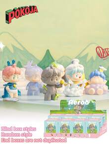 POKOJA LAND Blind Boxes, A Series Featuring Cute Cartoon Characters, Beautiful Blind Box Graphics, Randomly Designed Action Graphics, Collectible Toys, Home Decorations, Single Boxes / End Boxes,Not Plush Filled - Tide play blind box - View 3