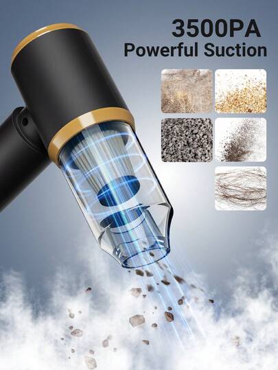 Teckwe This Car Stofzuiger Cleaner Set Includes 6000PA Accessories. Powerful Wireless Is Cars Homes, Strong Suction Protection Functions, Battery, High Power view 2