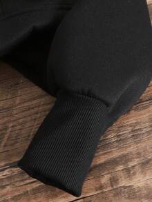 SHEIN 少女款前拉链长袖简约短款卫衣，休闲日常穿着，毕业季长袖上衣，返校季必备