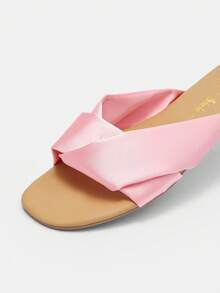 Women'S Comfortable Flat Sandals - Pink - View 2
