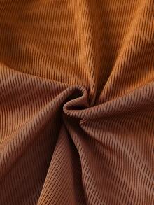 SHEIN 3件套女婴时尚高领针织内衣套装