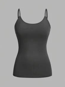 SHEIN EZwear 4件套休闲简约吊带背心，适合夏季海滩穿着 - 彩色 - 查看 8