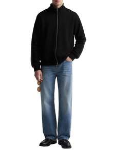 Essential Men's Track Jacket Black - Black - View 3