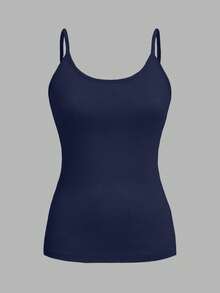 SHEIN EZwear 4件套休闲简约吊带背心，适合夏季海滩穿着 - 彩色 - 查看 5