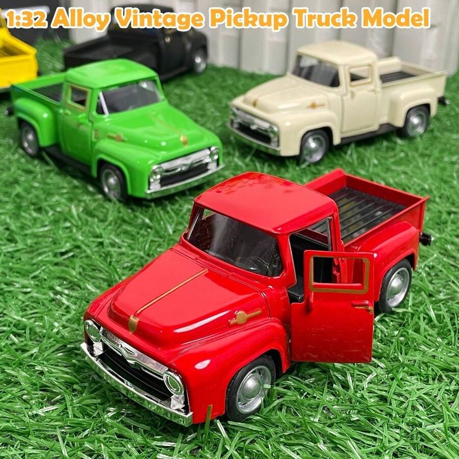 1PC Simulation 1:32 Alloy Vintage Pickup Truck Model Children's Toys Automobile Parts Huili Car Model Boy Toys Christmas, Cars Pixar, Car Gifts, Toy Bus, Racing Car, Toys Boys, Toy Girl Truck Car,Toys For Boys,Cars,Boy Toys, Girl Toy Cars Pixar,Toys For Boys,Car Toy,Back To School
