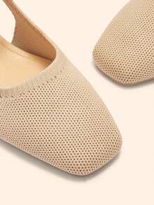 CUCCOO BASICS Giày cao gót mũi nhọn thời trang thiết kế khóa cài cho nữ, đa năng khi diện hàng ngày - Màu be - Xem 4