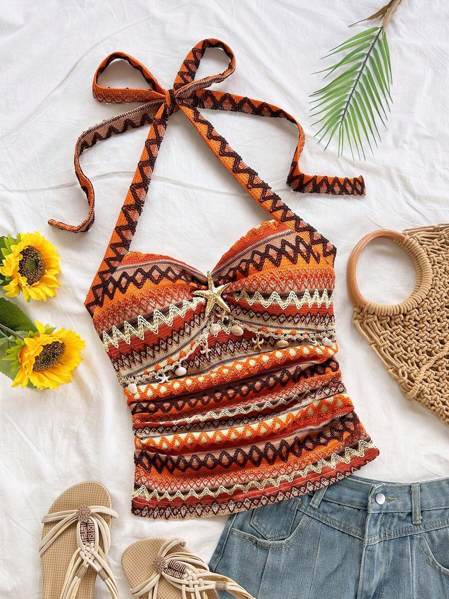 Soleia Áo ba lỗ bó sát họa tiết ren cổ chữ V họa tiết hoa đính kim loại màu trắng dành cho nữ, áo cánh thời trang ôm sát gợi cảm dành cho tiệc tùng, hẹn hò, du ngoạn, ngày lễ, bãi biển, lễ hội âm nhạc, kỳ nghỉ theo phong cách Boho - Nhiều màu - Xem 1