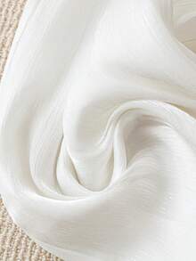 GlowEve 女士纯色宽松阔腿裤，松紧腰，夏季 - 白色 - 查看 3