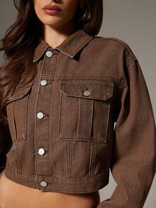 Denimoi Premium Denim Contrast Stitch Denim Jacket