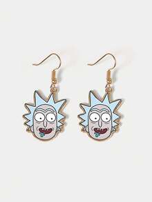 Rick and Morty X SHEIN Women Stud Earrings - 金色 - 查看 4