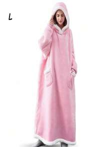 1件舒适超大号带袖装饰毯 - 现代风格，可机洗，男女通用抓绒连帽衫，舒适法兰绒面料，万圣节和圣诞节必备，可作睡衣，保暖防寒，法兰绒保暖设计，秋冬季必备保暖套装 - 彩色 - 查看 12