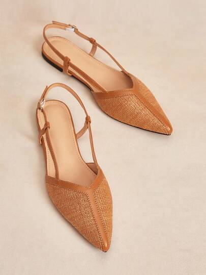 Rosivie Women's Round Toe Black Bowknot Flats, Elegant Casual French Mary Jane Breathable Woven Hollow Out Strap Retro Casual Outdoor Shoes