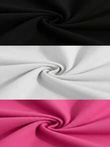 Pantalones deportivos casuales de mujer estilo americano con estampado de letras, cintura alta, holgados, tobilleros, para primavera y otoño, uso diario - Multicolor 1 - Ver 3