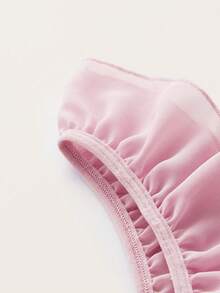 ROMWE Kawaii 可爱性感内衣套装，包含颈链、吊袜带和2个腕带配饰。 - 粉色 - 查看 4