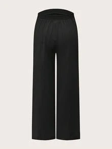 Modmama 孕妇休闲纯色直筒裤