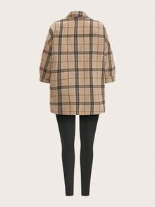 Modmama 孕妇女士休闲轻便运动夏季套装，格子衬衫 3 件/套