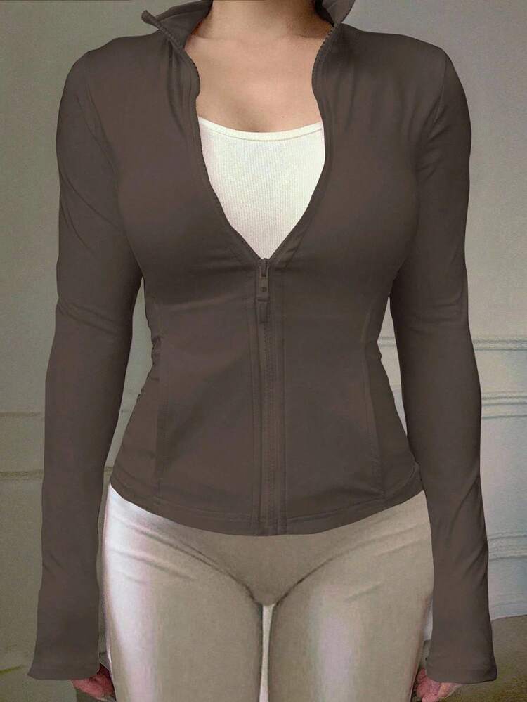 Women's Casual Athletic Jacket, Regular Fit, Spring,Back To School Clothes,Fall Women Clothes Women Coats