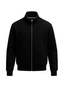 Essential Men's Track Jacket Black - Black - View 4