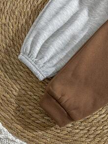 Loomiva 2件套男婴熊图案连帽长袖连体衣套装 - 彩色 - 查看 7