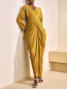 Zivah 2025秋冬新款音乐节、万圣节、圣诞节、复活节、西部风、游牧风、生日派对、毕业典礼、大学、学生、日常休闲、百搭、休闲、度假、邮轮、海滩、日光浴、爆款、街头服饰、婚礼宾客波西米亚风、通勤、早午餐、机场、派对、节日穿搭 - 黃色 - 查看 7