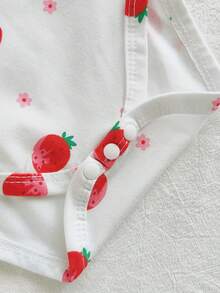 Vintaside Kids 4件套女婴休闲水果印花吊带连体衣套装 - 彩色 - 查看 6