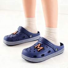 Zuecos de Agujeros para Hombres Multicolor de Moda y Transpirables pantuflas, Suela Blanda y Antideslizante - Ideal para Hogar, Playa y Exterior - 7002H-NAVY - Ver 3