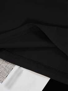 HARRY POTTER X SHEIN 女士休闲字母狮子印花短袖T恤，夏季 - 白色 - 查看 3