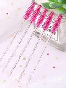 200支/100支/50支一次性睫毛膏刷头 睫毛刷 眉毛睫毛嫁接用 红色