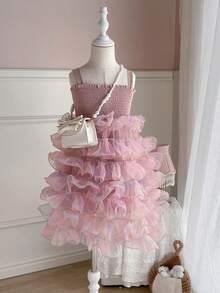 DAZY Girls (Little Young Girl) Formal Dress For Fall - Pink - View 5